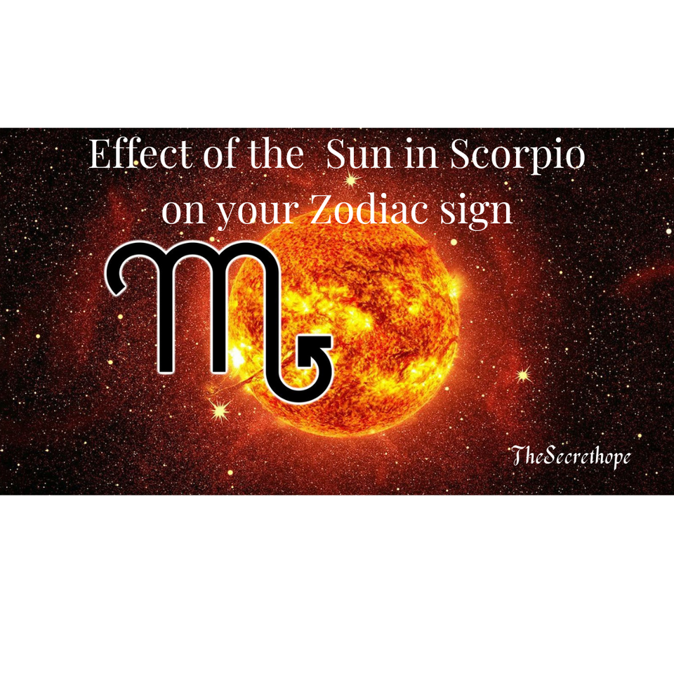 How The Sun In Scorpio affects your Zodiac sign